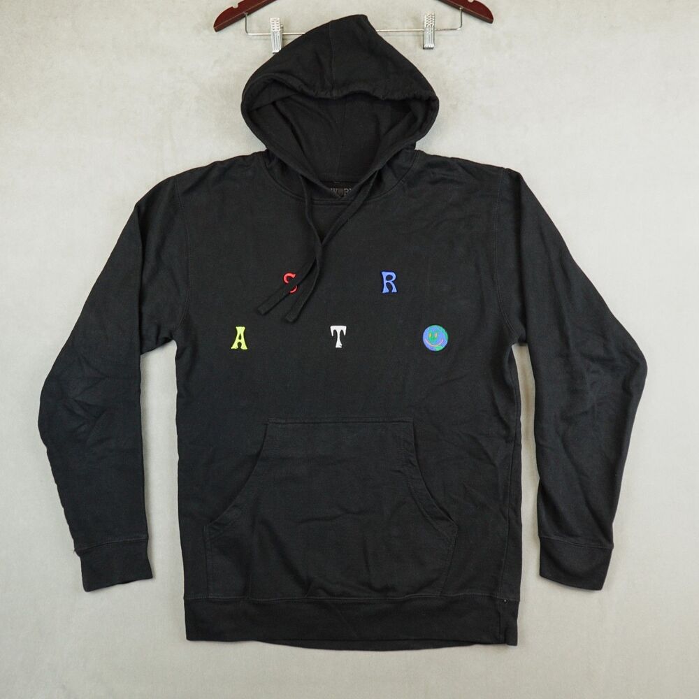 Astroworld Hoodie Mens Medium Black Wish You Were Here Travis Scott Tour Hip Hop